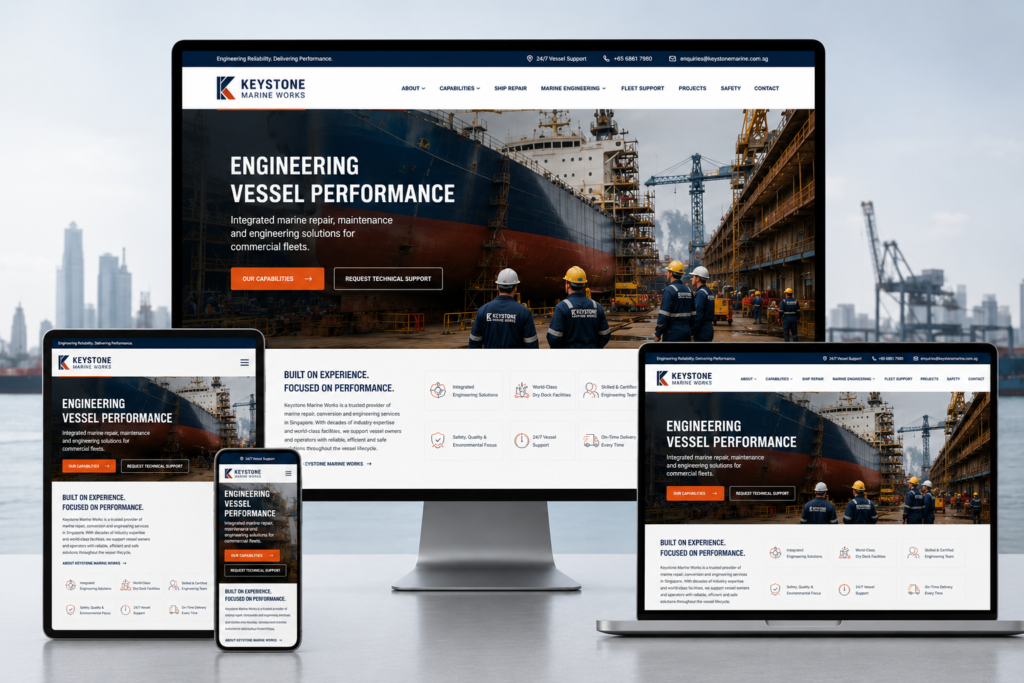 Singapore - Marine Engineering Website Cover